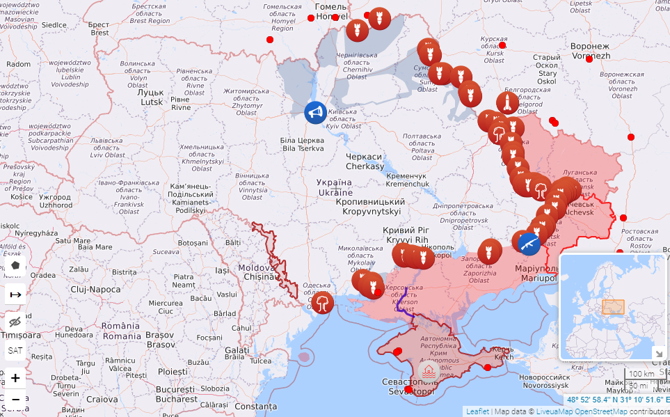 Боевые действия 27 июня – карта линии защиты на фронте Украины - 24 Канал
